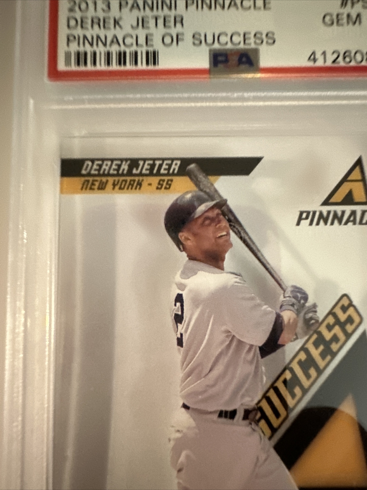 2013 Panini Pinnacle #PS13 Pinnacle of Success Derek Jeter PSA 10 HOF Yankees view 6