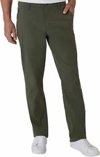 WEATHERPROOF VINTAGE MENS PERFORMANCE WEATHER FLEX FLATFRONT PANT GREEN 40x30
