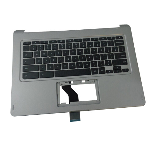 Acer Chromebook CB5-312T Silver Palmrest Keyboard Replacement Upper Case-image