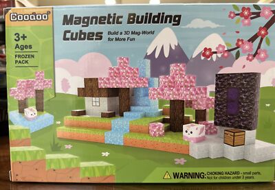 NEW 54PCS Coodoo Magnetic BUILDING CUBES  Blocks 3+AGE Build A 3D Mag World
