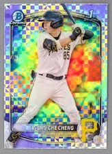 2025 Bowman Chrome 1st Prospect Tsung Che Cheng X-fractor Refractor #BCP-95