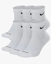 Nike Men's Socks Athletic Everyday Training Cushioned Dri-Fit Ankl Socks  Medium