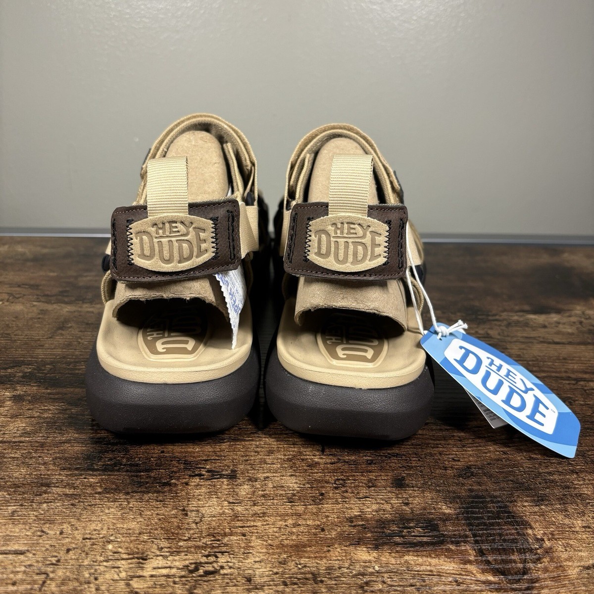 Hey Dude Carson Sandals Mens 10 Sport Mode Tan Brown Comfort Hey Dude Carson Sandals Mens Size 12 Sport | Mercari main image 3