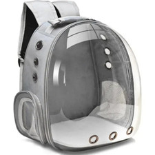 "Transparent Capsule Cat Backpack: Stylish Breathable Travel Carrier for Smal