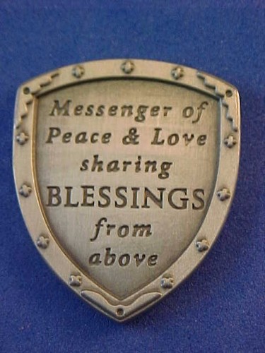 ARCHANGEL ST GABRIEL Pocket Token Protection Saint Medal SHIELD - Picture 3 of 4