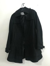 Guess Los Angeles Size Xs Wool Blend Black Coat Jacket Winter Formal Women