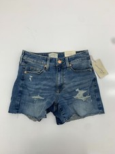 Universal Thread Womens High Rise Midi Blue Denim Shorts Size 26