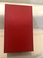 VALENTINO GARAVANI SHOE BOX MULTIPURPOSE GIFT STORAGE PROP RED 11.75" X 7.5"X4.5