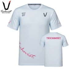TECHNIST 25S/S Unisex Badminton T-Shirt Sports Casual Sky Blue AsiaFit TNT6539