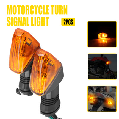 【Amber】 Front Rear Turn Signals LED Indicator Light For Kawasaki
