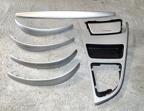 BMW 1 SERIES E87 2007-2011 GLACIER SILVER TRIMS DASH GEAR DOOR ASHTRAY TRIM KIT