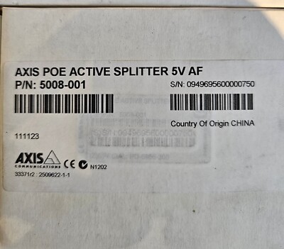 Axis 5008-001 PoE Active Splitter 5V AF