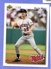 1992 Upper Deck   #548   David West   Twins 