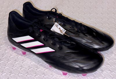 ADIDAS Copa Pure.2 FG Black Pink White Leather Soccer Cleats NEW Mens Sz 10
