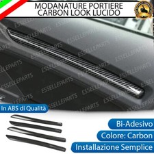 4 X MODANATURE PORTIERE INTERNE INTERNI AUDI A3 8V IN ABS CARBON LOOK LUCIDO