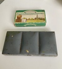 Windsor i Newton vintage wytrzymałe pudełko farb akwarelowych