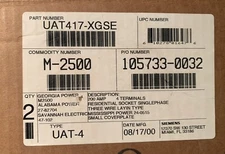 lot of (2) SIEMENS L & G 200 AMP, 600 VAC, TYPE UAT-4, UAT417-XGSE