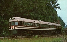 Red Arrow Lines Electric Train Villanova Pennsylvania Vintage Postcard Unposted