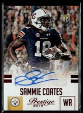 2015 Panini Prestige Rookie Signatures Sammie Coates RC Auto Pittsburgh Steelers