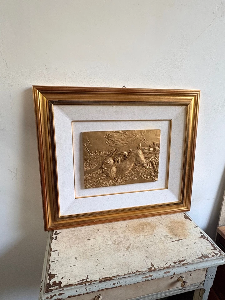 BASSORILIEVO ANTONIO LIGABUE LEPRE OTTIME CONDIZIONI - Immagine 2 di 4