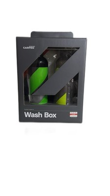 CarPro WashBox Shampoo/Quick Detailer/Waschhandschuh/Mikrofasertuch/Trockentuch.
