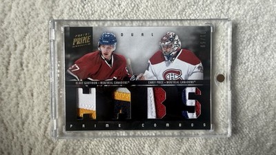 2011 Prime Combos Dual Materials 31/50 Carey Price Blake Geoffrion Rookie RC