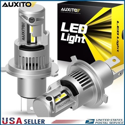AUXITO H4 9003 HB2 Super White 30000LM Kit LED Headlight Bulbs High Low Beam E