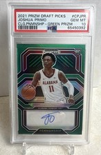 2021-22 Prizm Draft Picks College Penmanship Joshua Primo RC Auto PSA 10 Pop 1