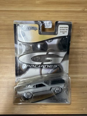 Hot Wheels G Machines '70 MUSTANG MACH 1 New 1970 Diecast Silver w/ Black Decals