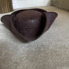 Nicky Bigs Novelties Adult Brown Pirate Tricorne Faux Leather Hat Free Shipping