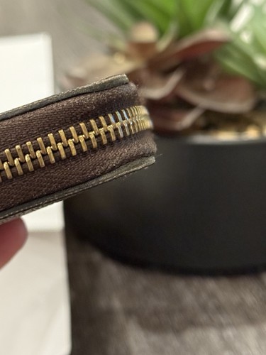 Autentico portafoglio Louis Vuitton Damier Ebene Cherry Clemence certificato di autenticità scatola completa - Foto 12 di 15