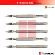 5 Pieces Surgical Scalpel Handle Fixed Blade Anatomical Cutting Crafting Tools