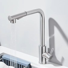 Robinet de Cuisine Douchette Extractible, 2 Modes de pulvérisation, Mitigeur Cui