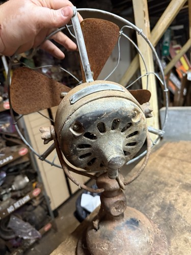 Antique Rare Early PAT 1901 Jandus Adams Bagnall Electric Fan No 45582 Parts USA - Picture 7 of 18