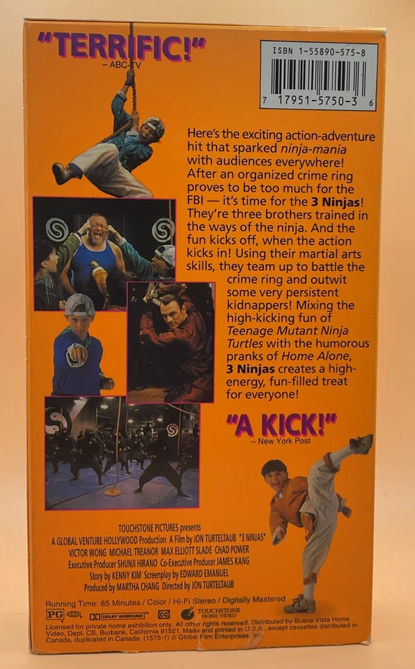 3 Ninjas VHS 1993 **Buy 2 Get 1 Free** - Image 2 of 3