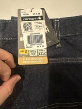 Carhartt Men's Signature Dungaree Jeans 36x36 FR Flame Resistant