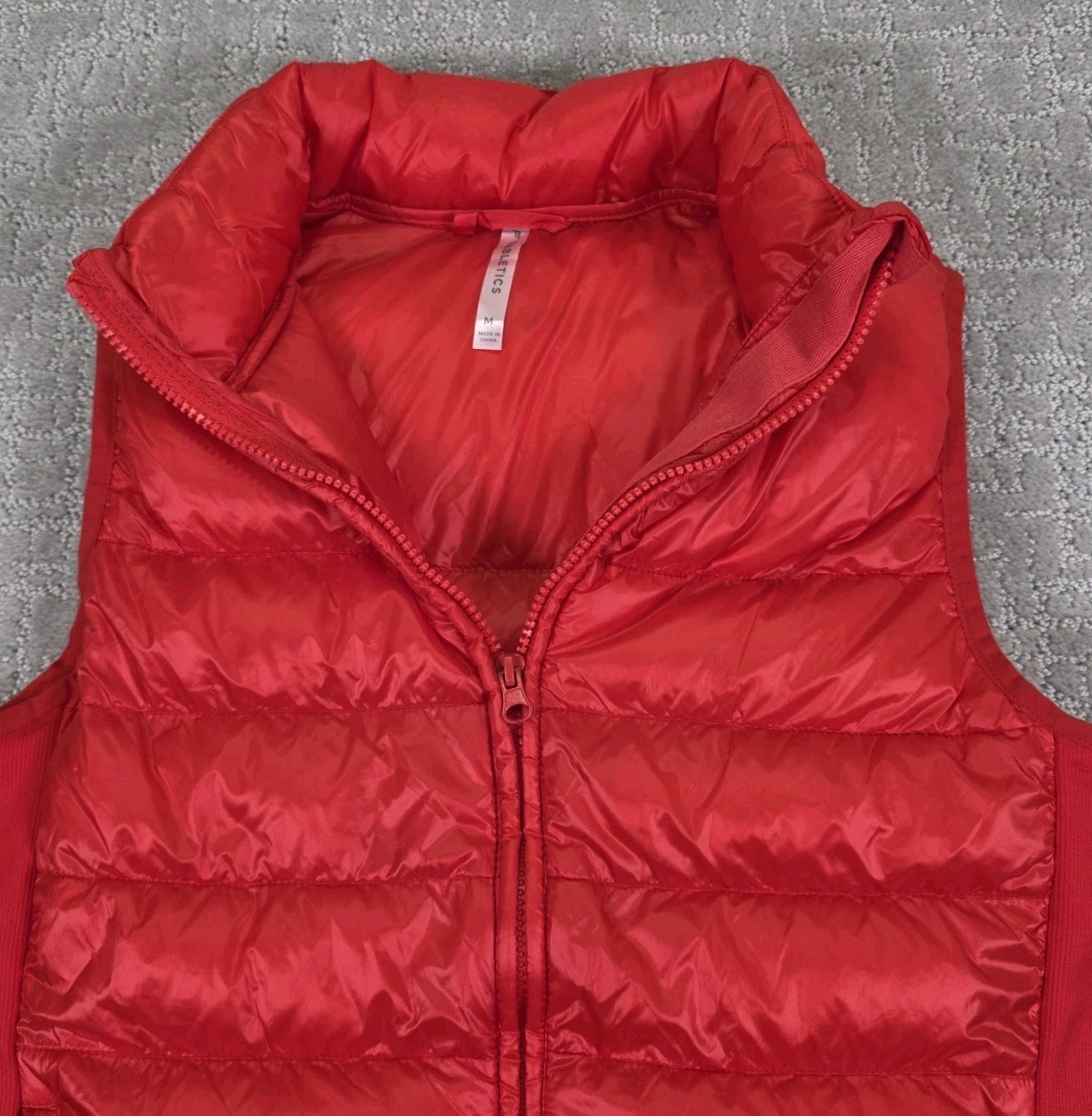 Fabletics Elliot Packable Electric Cherry Puffer … - image 1