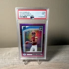 2024 Panini Donruss Jayden Daniels #389 Optic Preview Pink Prizm PSA 9 Commande…