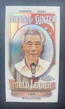 2021 Topps Allen & Ginter Chrome Mini LEE HSIEN LOONG #MWL-17  WORLD LEADERS