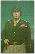 General George S. Patton Jr Postcard Patton Museum Fort Knox Kentucky WWII