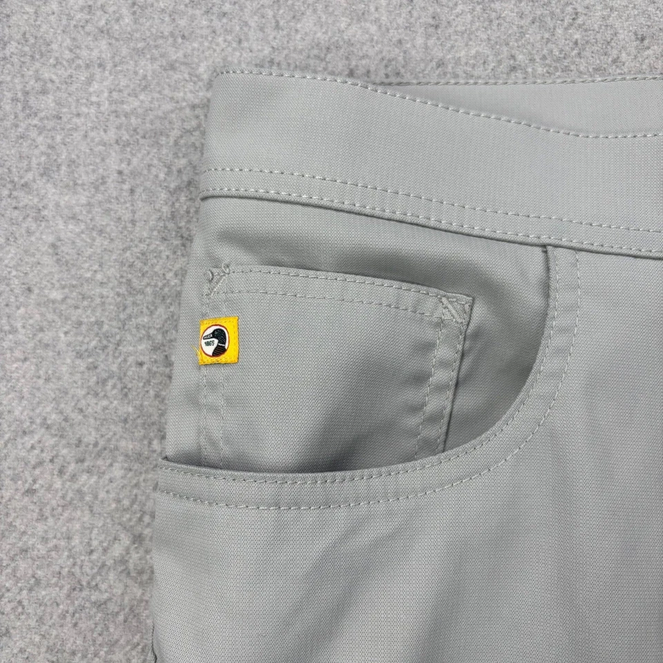 Pantalones chinos Duck Head Long Drive Performance para hombre 40x30 grises elásticos *PEQUEÑO DEFECTO Foto 2 de 4