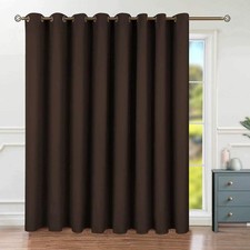 Fashion Sliding Door Curtain 180 X 96 Inches, Wide Thermal Blackout Curtains ...
