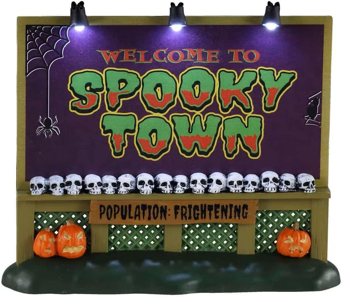 Spookytown Sign, Battery Operated (4.5V) #04710