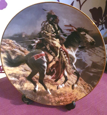 Sammelteller Great Spirit Guide my Hand Indianer Franklin Mint Sammelteller Wand