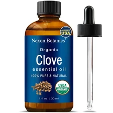 Organic Clove Essential Oil 30 ml-Pure, Undiluted for Tooth Ache Ease-Soothes