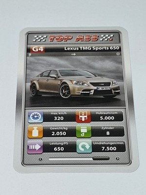 Lexus TMG Sports 650 - G4  - Einzelkarte - Quartett (7)