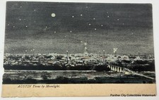 Original 1907 Postcard Austin Texas By Moonlight State Capitol & City View