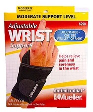 Mueller Adjustable Wrist Support 6290, One Size Fits All, Left or Right New 