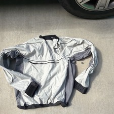 NRS Endurance Paddling Splash Jacket Men&rsquo;s Large White Grey Kayak Raft Pullover