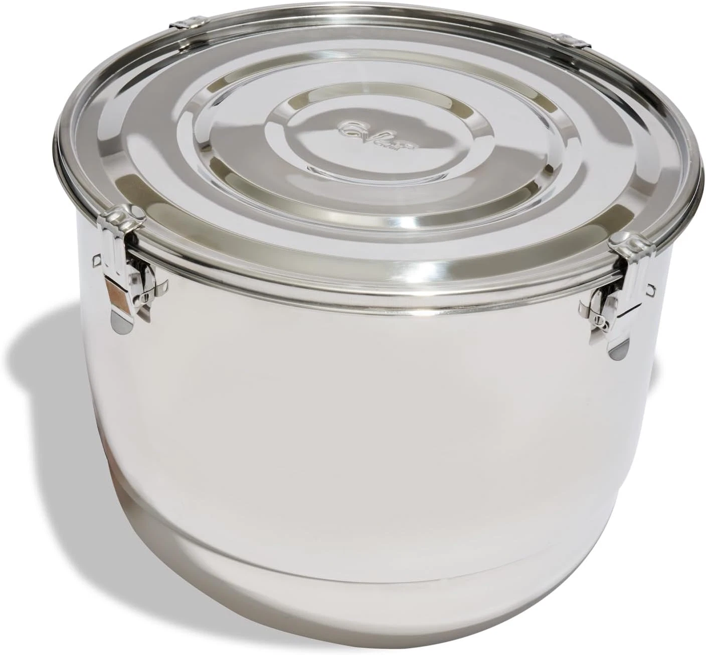 1 Lb Food Grade Stainless Steel Container with Humidity Pack - Silver Finish